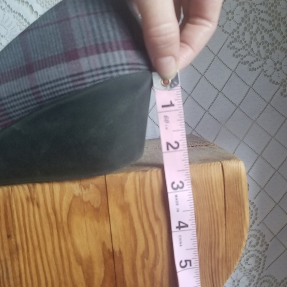 Plaid Wedge Heel Shoe - Picture 8 of 8